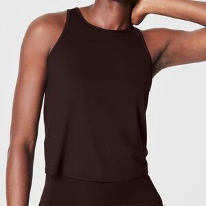 NWT - SPANX Butter Soft Keyhole Crew Neck Tank Top - Large